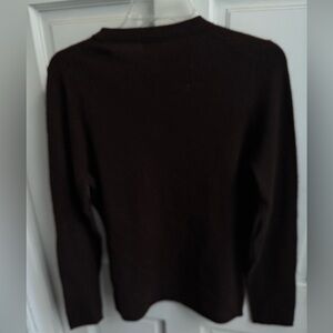 Chocolate JCrew Large 100% Cashmere Sweater Gently Worn